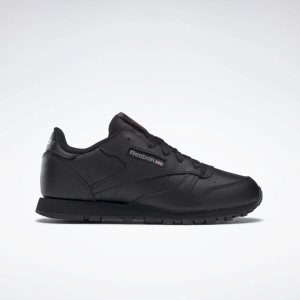 Adidasy Dziecięce Reebok Classic Leather Czarne PL 96OWTNV